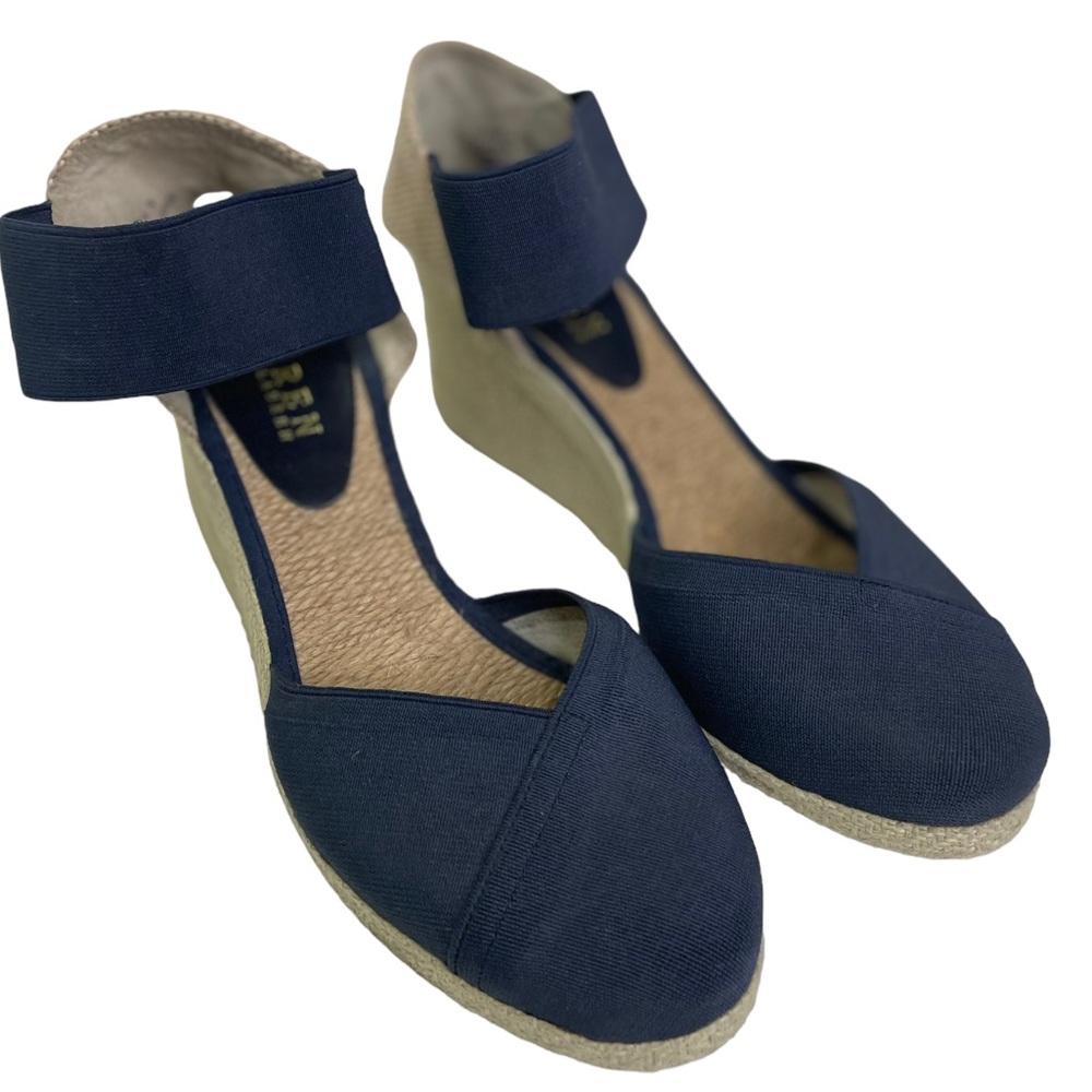 Lauren Ralph Lauren Charla Women’s Navy Blue Espadrille Wedges - Picture 3 of 8